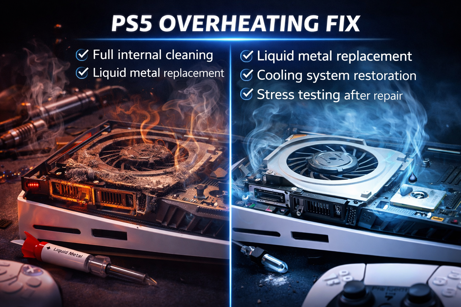 PS5 overheating repair